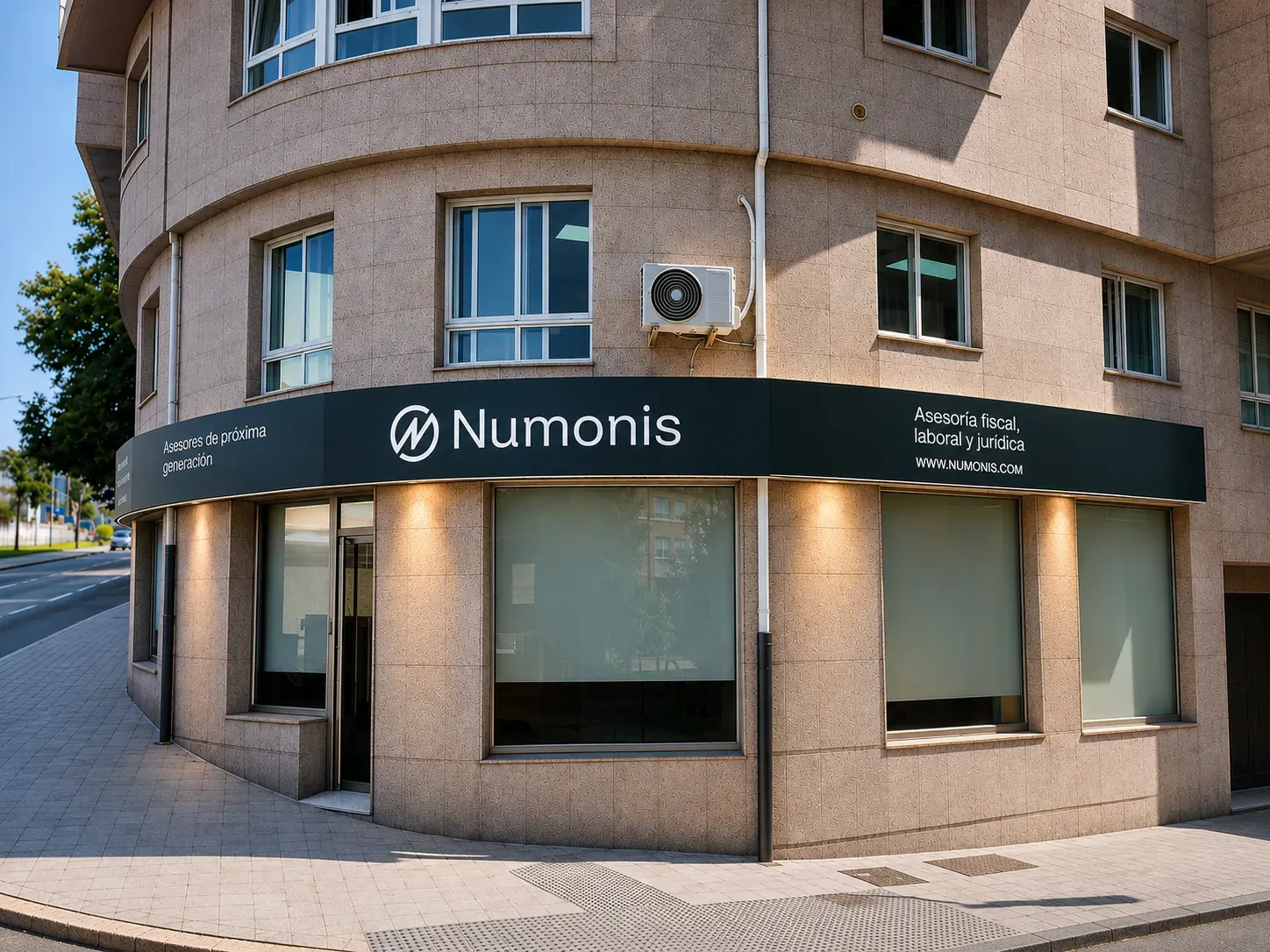 Numonis office storefront in A Coruña